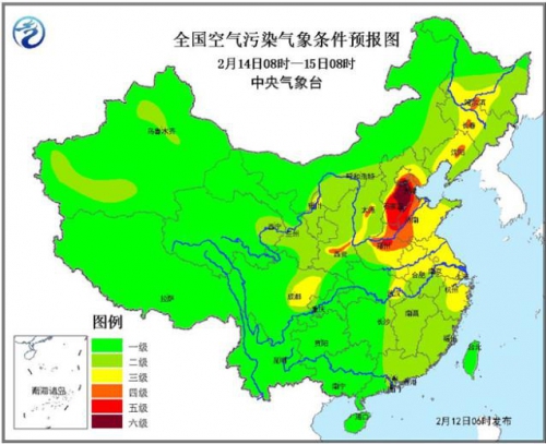 新疆北部有较强降雪 京津冀局地将有重度霾